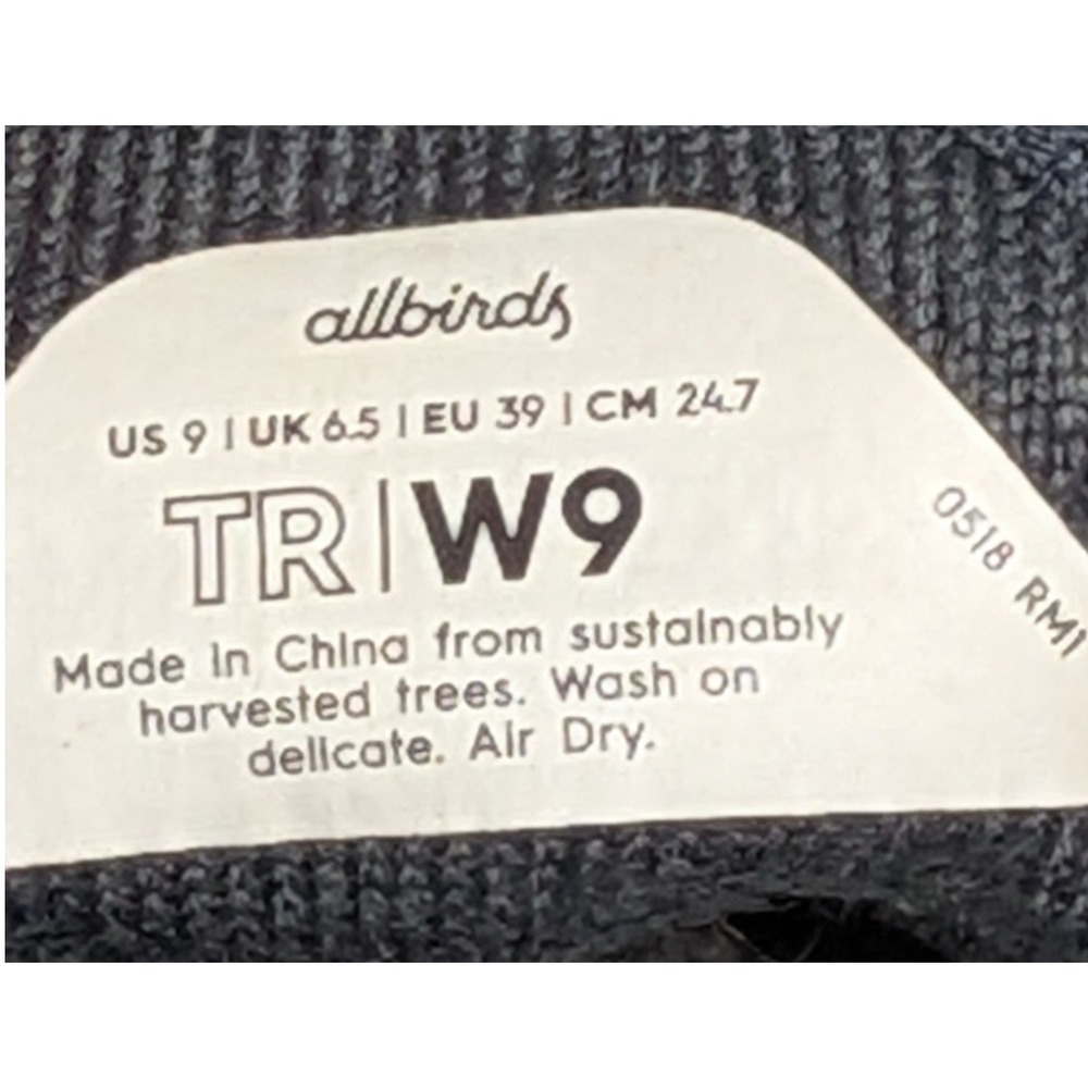 Allbirds Tree Runner Women Size 9 Navy Blue Good Sustainable Sneakers TR W9 - Picture 3 of 4